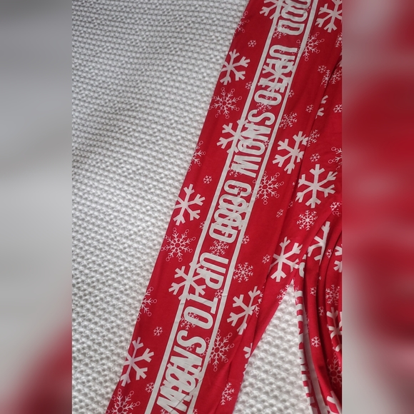 2x snowflake jogger pajama pants - Picture 2 of 10